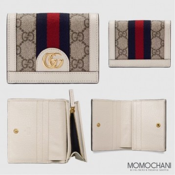 Gucci【グッチ】オフィディア*GGカードケースレザーウォレット*523155
