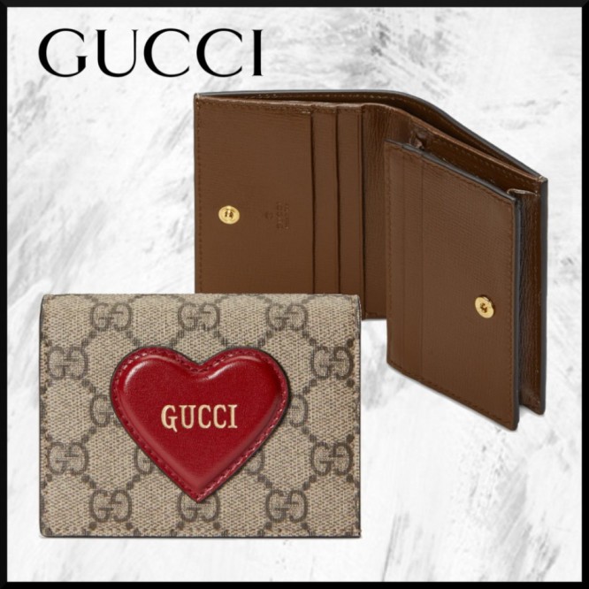 Gucciハート モチーフ付き カードケース ウォレット648848