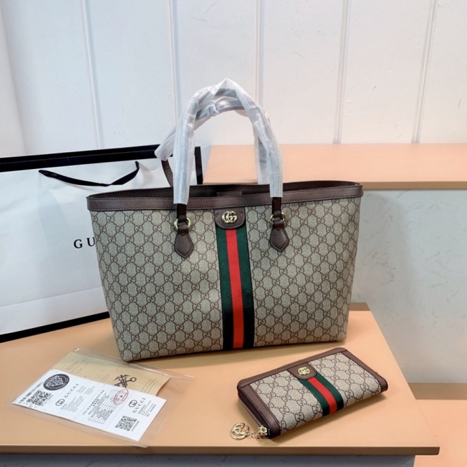 Gucci・グッチ新品セット（トートバッグ+財布）2点セット
