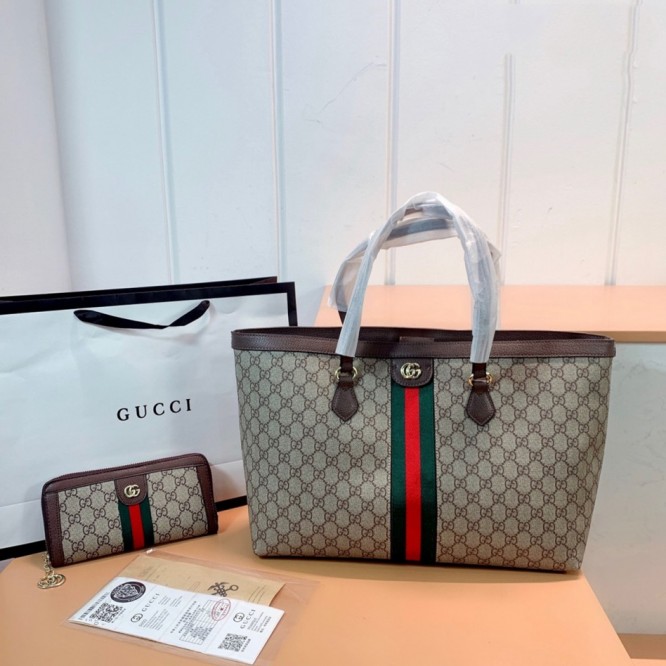 Gucci・グッチ新品セット（トートバッグ+財布）2点セット