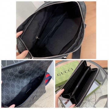 Gucci・グッチ新品セットブリーフケースファニーパック財布3点セット Gucci・グッチ新品セットブリーフケースファニーパック財布3点セット