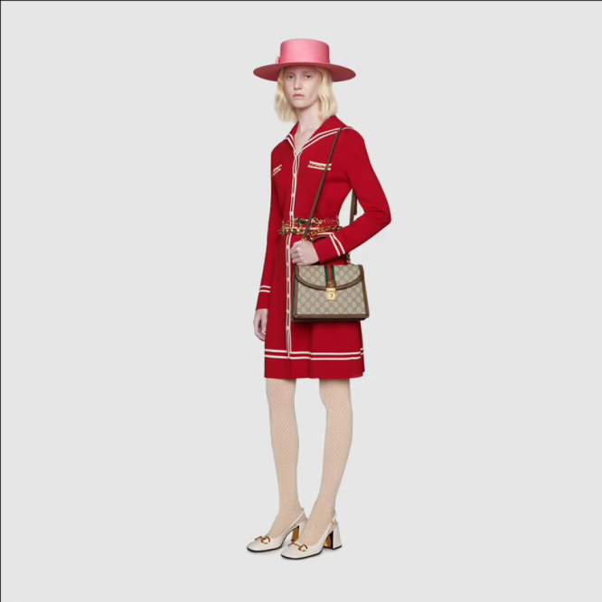 Gucci グッチ・オフィディアウェビングスモールトートバッグ     