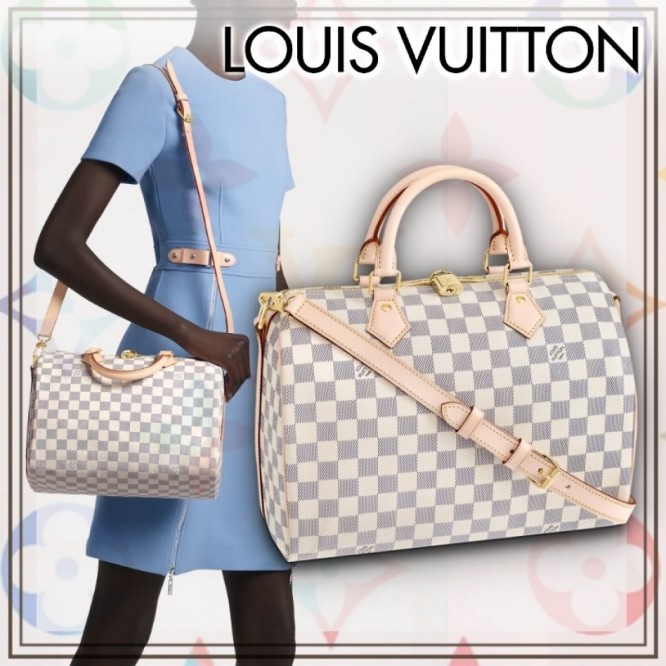 N41373スピーディ・バンドリエール 30 ダミエ・アズール