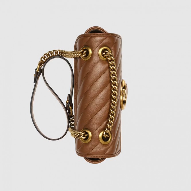 【数量限定☆】GUCCI グッチ 〔GGマーモント〕ミニ キルティング ショルダーバッグ ‎446744 0OLFT 2535