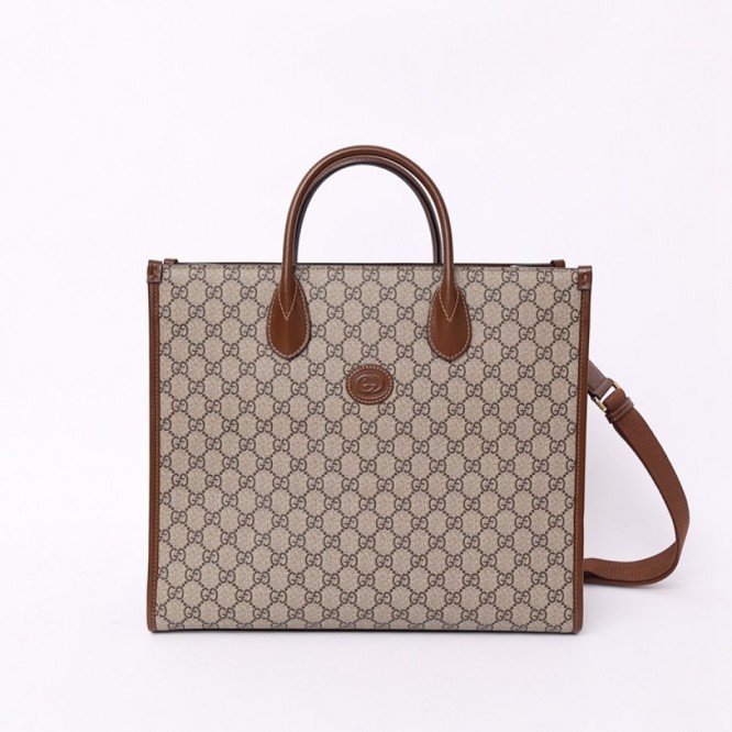 GucciインターロッキングG ミディアム トートバッグ674148 