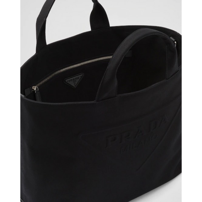 ☆大人気新作☆PRADA プラダ FROM THE RUNWAY キャンバス トートバッグ ブラック 2VG081_010_F0002_V_OLO