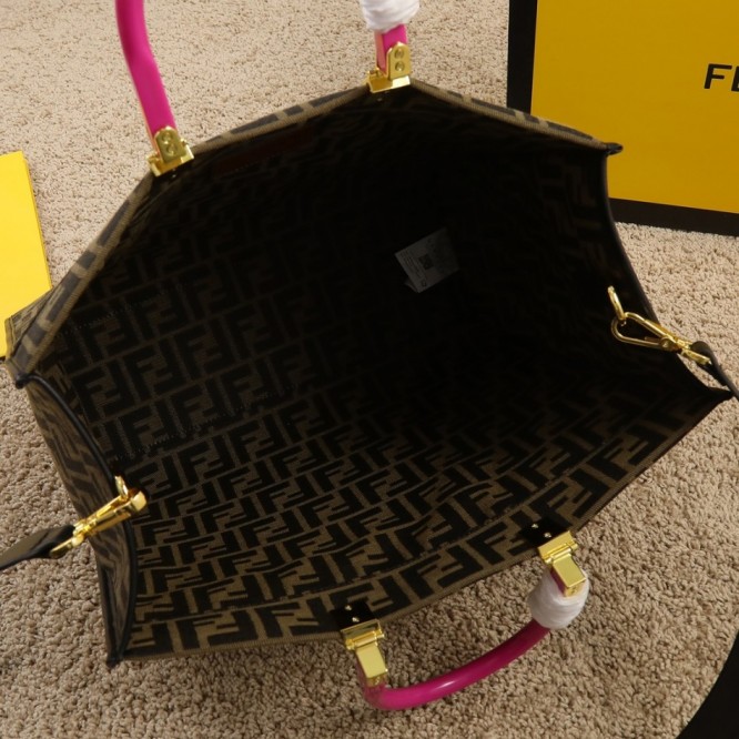 FENDI サンシャイン ミディアム トート バッグ レザー