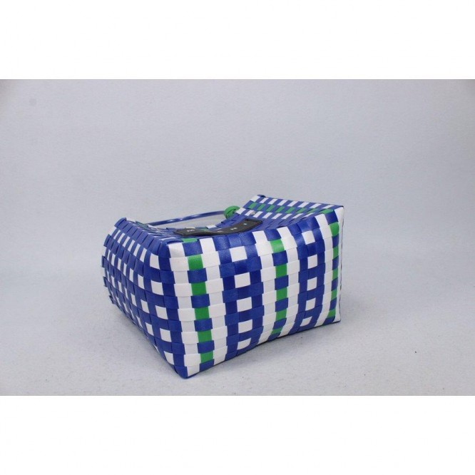 【直営購入】MARNI フラワーカフェ ピクニック バッグカゴ マルニ ハンドバッグ レディース バッグ ブルー BLUE