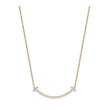 ★1129新品★Tiffany ティファニー T ミディアム スマイル ペンダント 67513223