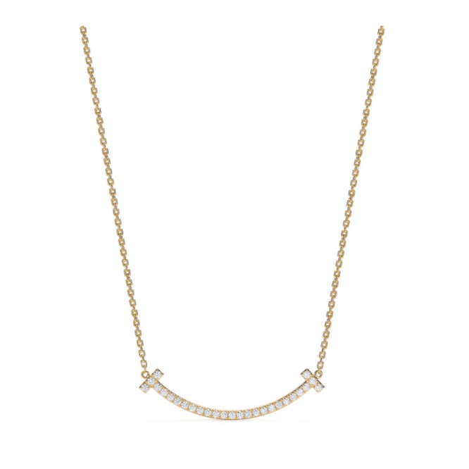 ★1129新品★Tiffany ティファニー T ミディアム スマイル ペンダント 67513223