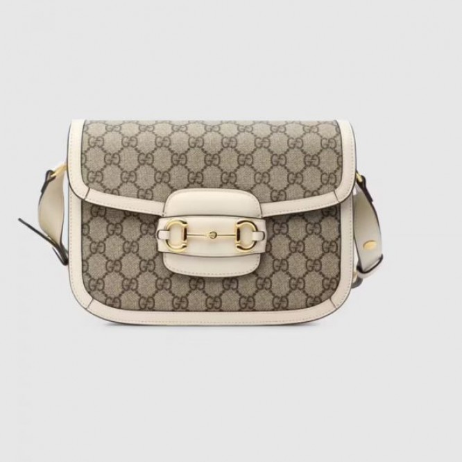 【人気アイテム☆】GUCCI グッチ 〔グッチ ホースビット 1955〕ショルダーバッグ GGスプリーム/ホワイト レザー 602204 92TCG 9761 【人気アイテム☆】GUCCI グッチ 〔グッチ ホースビット 1955〕ショルダーバッグ GGスプリーム/ホワイト レザー 602204 92TCG 9761