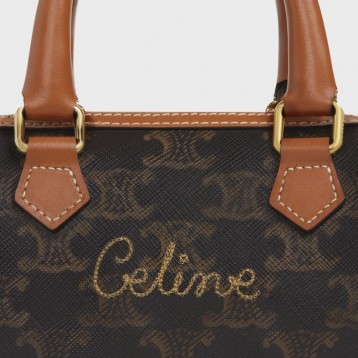 【CELINE】トリオンフ キャンバス ミニボストンバッグ 【CELINE】トリオンフ キャンバス ミニボストンバッグ