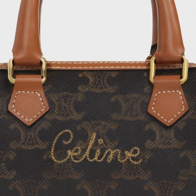 【CELINE】トリオンフ キャンバス ミニボストンバッグ
