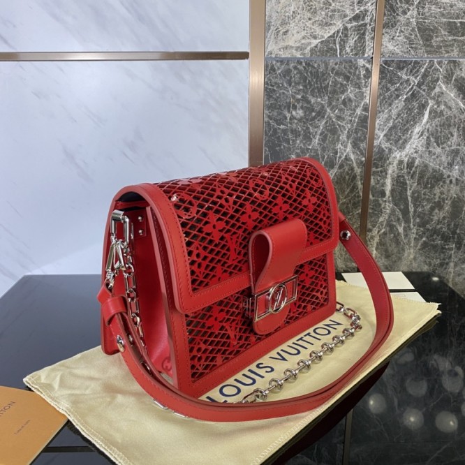 22SS★大人気★ Louis Vuitton ドーフィーヌ MINI ショルダー 赤M20359