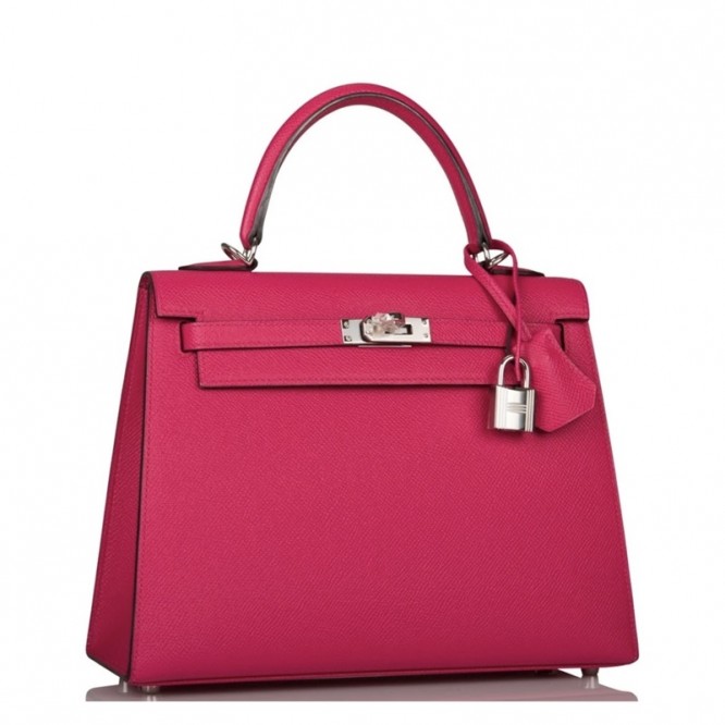 【0111更新】HERMES エルメス Kelly ケリー エプソン マゼンタ シルバー金具 MiniKelly ミニケリー 19cm/20cm/25cm
