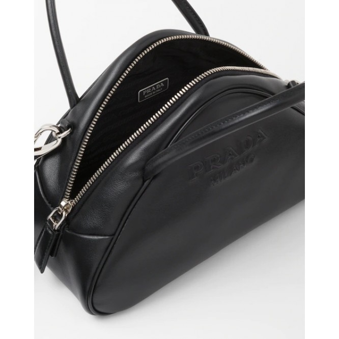 ☆大人気新作☆PRADA プラダ ブラック レザー トップハンドルバッグ 1BB082_2BYA_F0002_V_NEO