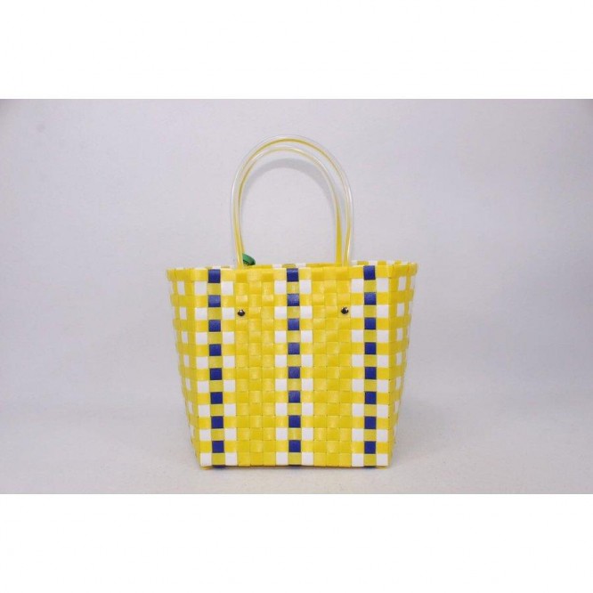【直営購入】MARNI フラワーカフェ ピクニック バッグカゴ マルニ ハンドバッグ レディース バッグ イエロー