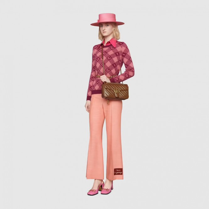 【芸能人愛用☆】GUCCI グッチ 〔GGマーモント〕キルティング スモール ショルダーバッグ ‎‎443497 0OLFT 2535