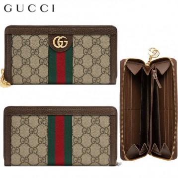 GUCCI レディース Ophidia ラウンドファスナー長財布