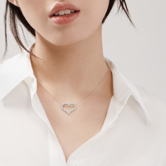 ★1129新品★Tiffany ティファニー ハート ペンダント 13006598