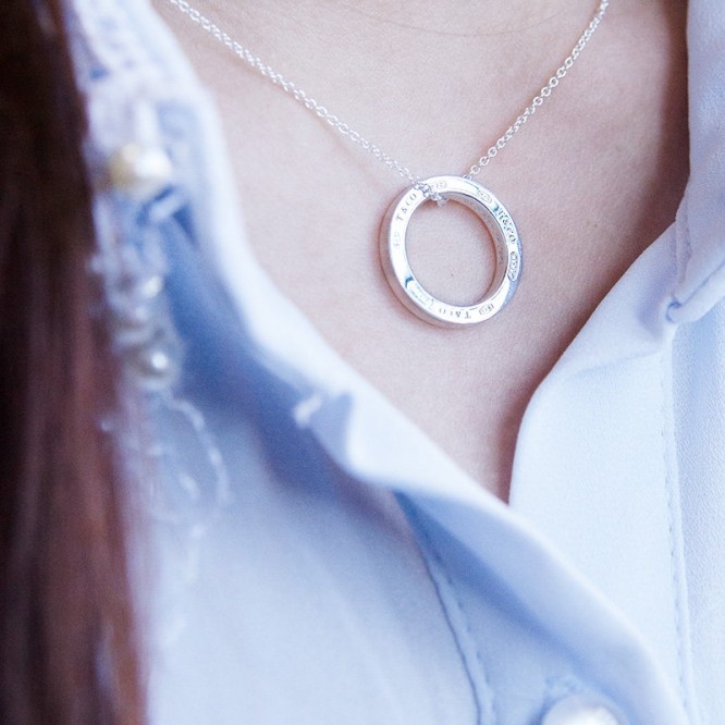 ★1129新品★Tiffany ティファニー サークル ペンダント シルバー（ミディアム） GRP03140