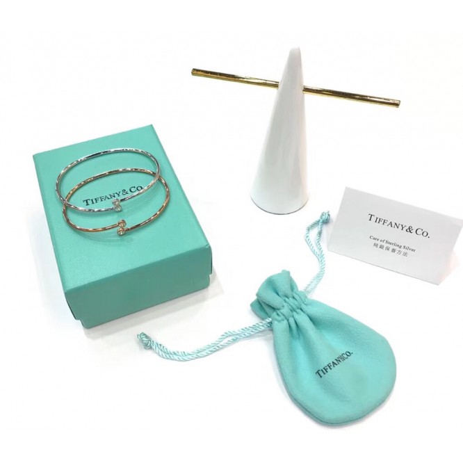 ★高品質・1203新品★Tiffany ティファニー エルサ・ペレッティ™ ダイヤモンド フープ シングルロウ バングル GRP09660