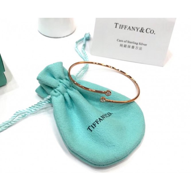 ★高品質・1203新品★Tiffany ティファニー エルサ・ペレッティ™ ダイヤモンド フープ シングルロウ バングル GRP09660
