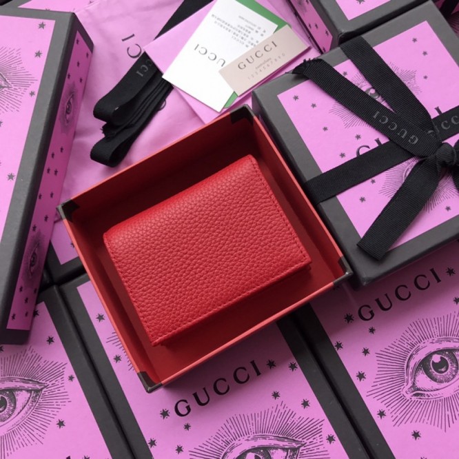 Gucci〔GG マーモント〕 レザー カードケース（コイン＆紙幣入れ付き）456126