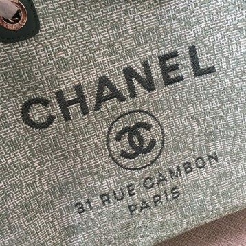 CHANELビーチキャンバスバッグキャンバストートショッピングバッグ