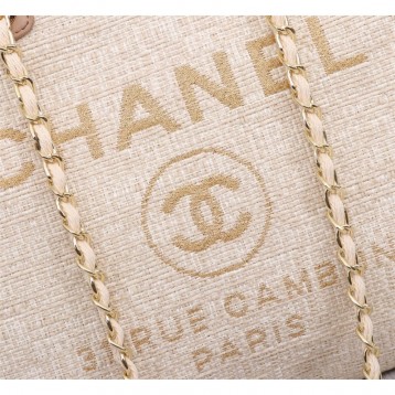 CHANELビーチキャンバスバッグキャンバストートショッピングバッグ CHANELビーチキャンバスバッグキャンバストートショッピングバッグ