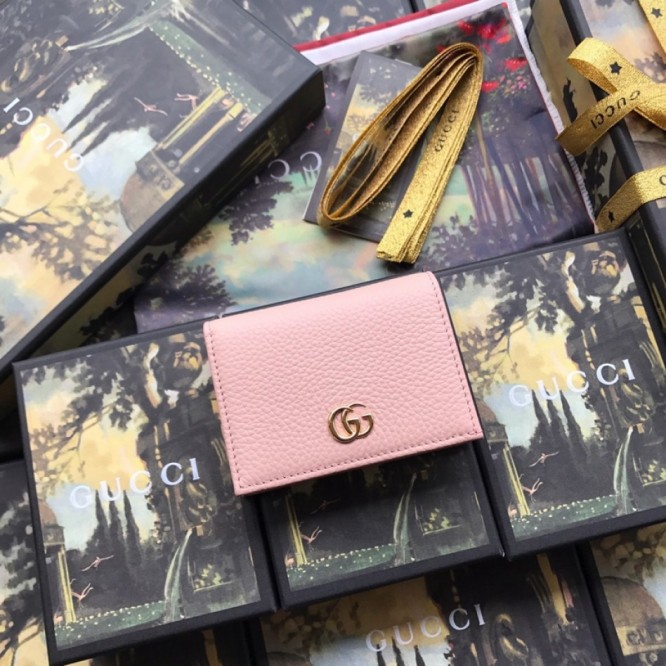 Gucci〔GG マーモント〕 レザー カードケース（コイン＆紙幣入れ付き）456126