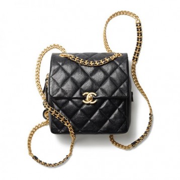 【セレブ愛用★】CHANEL シャネル 22SS グレインド バックパック CCロゴ キルティング AS3108 B07628 94305