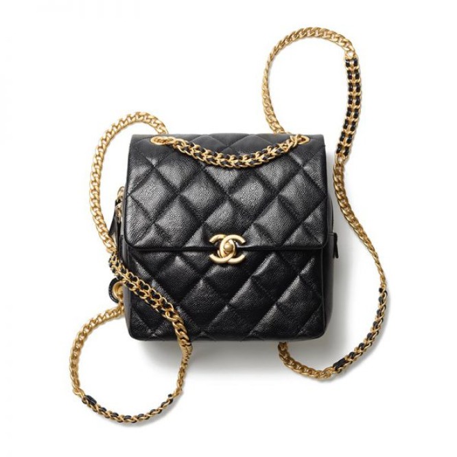 【セレブ愛用★】CHANEL シャネル 22SS グレインド バックパック CCロゴ キルティング AS3108 B07628 94305