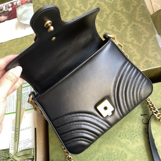 Gucci〔GGマーモント〕ミニ トップハンドルバッグ547260 