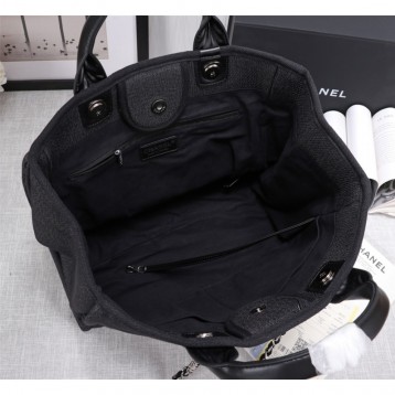 CHANELビーチキャンバスバッグキャンバストートショッピングバッグ CHANELビーチキャンバスバッグキャンバストートショッピングバッグ
