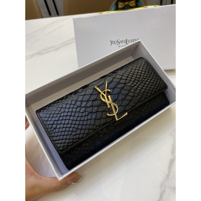 YSL・レザー コンチネンタルウォレット 財布 折財布