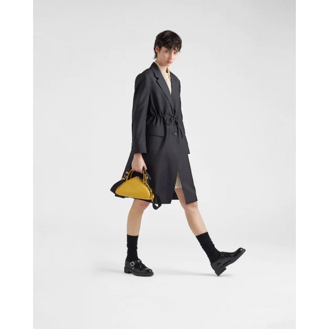 ☆大人気新作☆PRADA プラダ イエロー レザー トップハンドルバッグ 1BB082_2BYA_F0377_V_NEO
