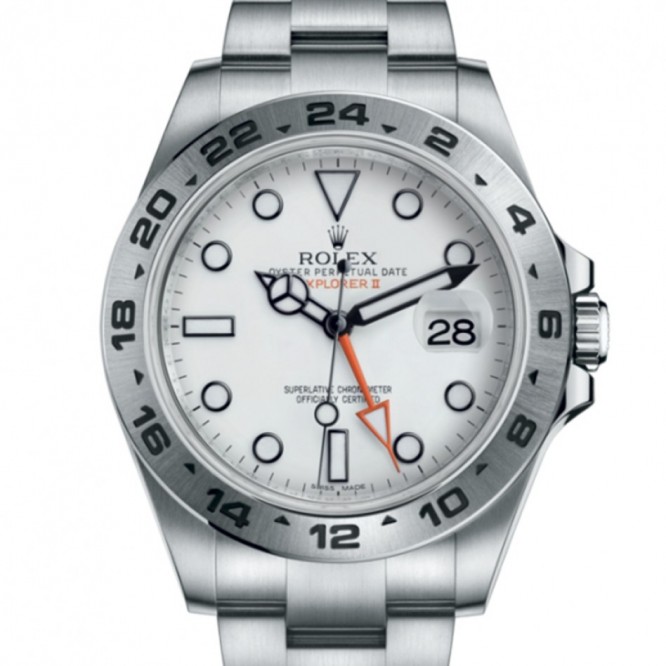 216570 エクスプローラーⅡ オイスター、42 mm、オイスタースチール