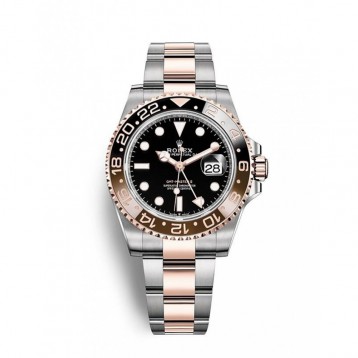 126711  GMTマスターⅡ オイスター、40 mm、オイスタースチール＆エバーローズゴールド