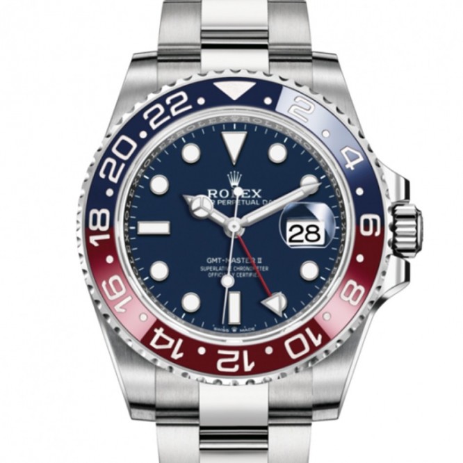126719  GMTマスターⅡ オイスター、40 mm、ホワイトゴールド