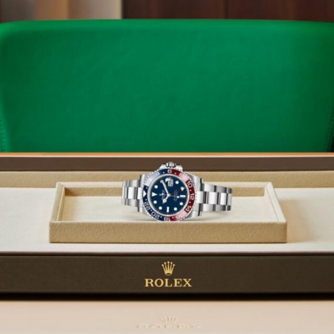 126719  GMTマスターⅡ オイスター、40 mm、ホワイトゴールド