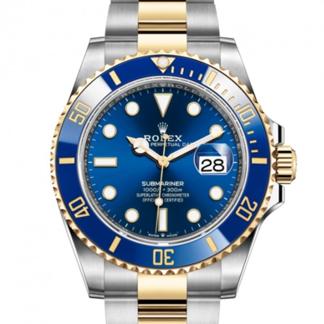 126613 サブマリーナー デイト オイスター、41 mm、オイスタースチール＆イエローゴールド