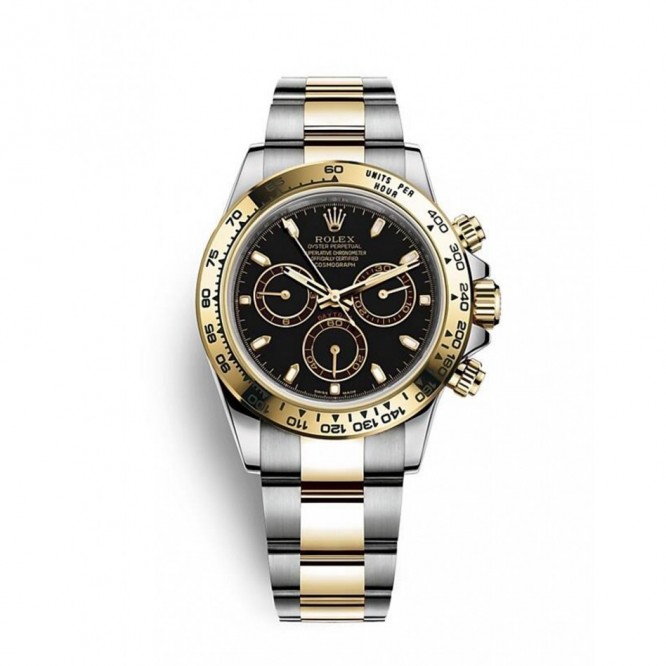 116503 コスモグラフ デイトナ オイスター、40 mm、オイスタースチール＆イエローゴールド