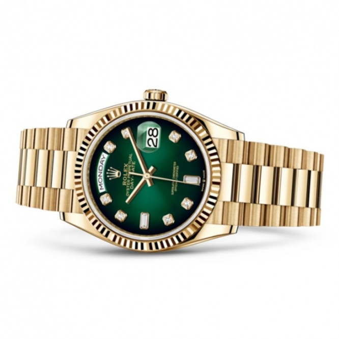 128238 デイデイト 36  オイスター、36 mm、イエローゴールド