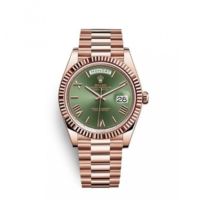 228235 デイデイト 40 オイスター、40 mm、エバーローズゴールド