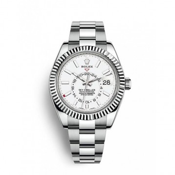 326934 スカイドゥエラー オイスター、42 mm、オイスタースチール＆ホワイトゴールド