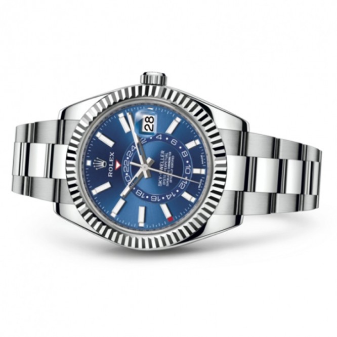 326934 スカイドゥエラー オイスター、42 mm、オイスタースチール＆ホワイトゴールド