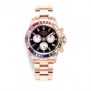 116595RBOW ロレックス ROLEX デイトナ レインボー ブラック/ピンク文字盤 新品 腕時計 メンズ