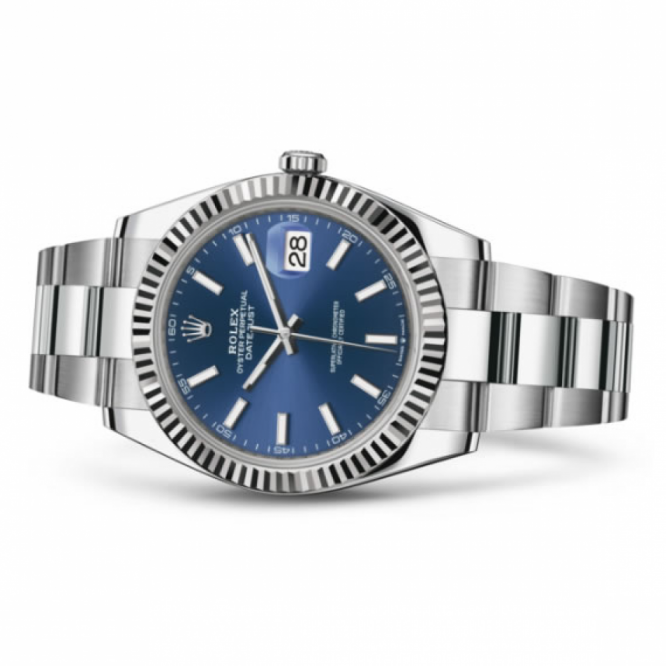 126334 デイトジャスト 41 オイスター、41 mm、オイスタースチール＆ホワイトゴールド