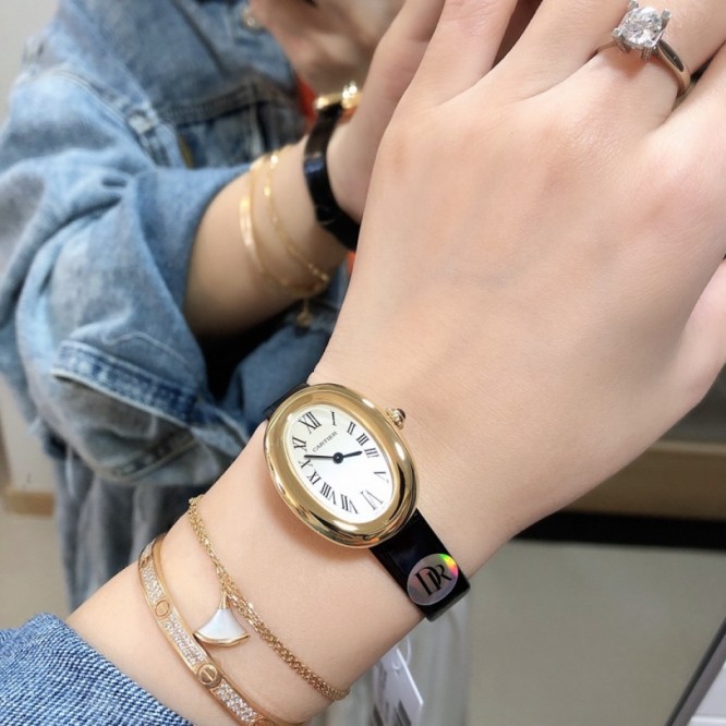 CARTIER Baignoireシリーズの女性の腕時計 32mm